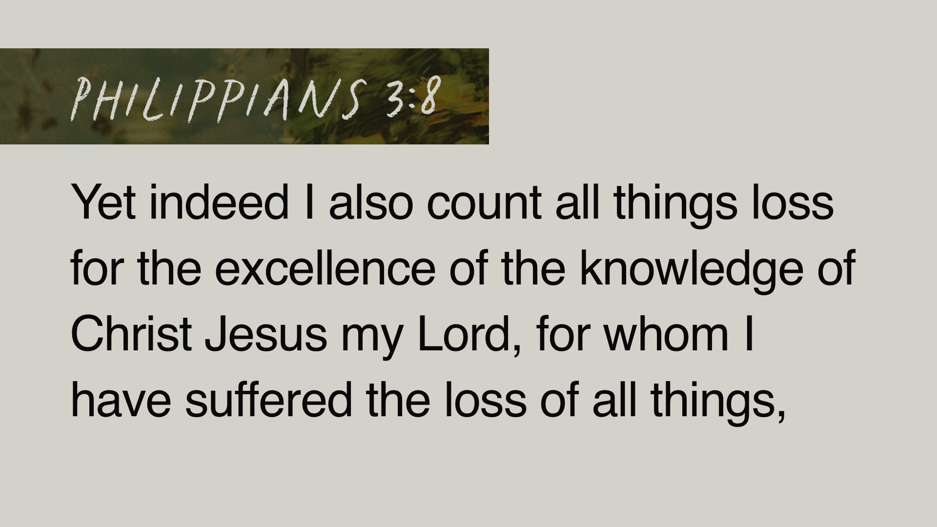 SS Full - Philippians 3:8A