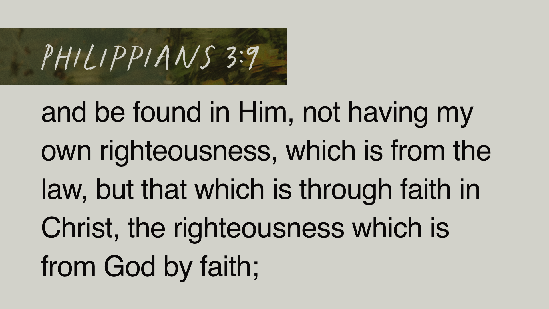 SS Full - Philippians 3:9