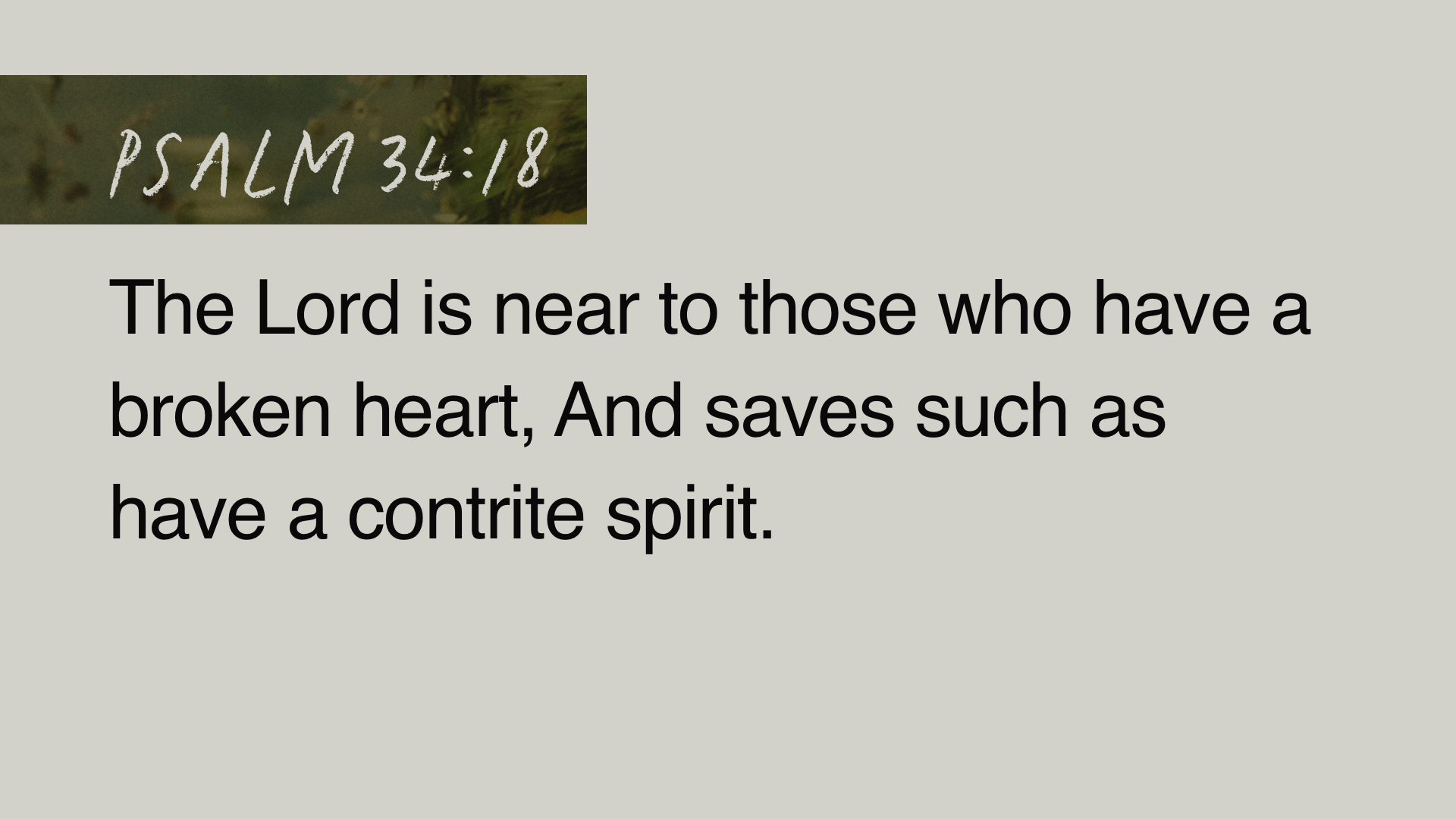 SS Full - Psalm 34:18