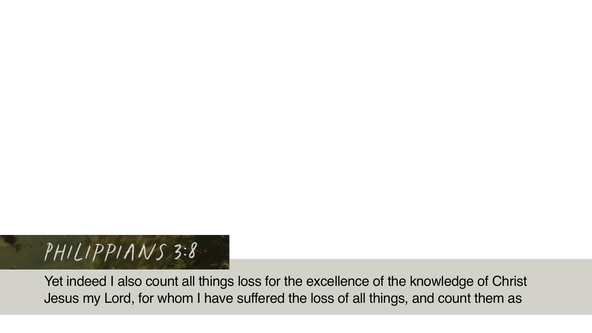 SS Lower - Philippians 3:8A