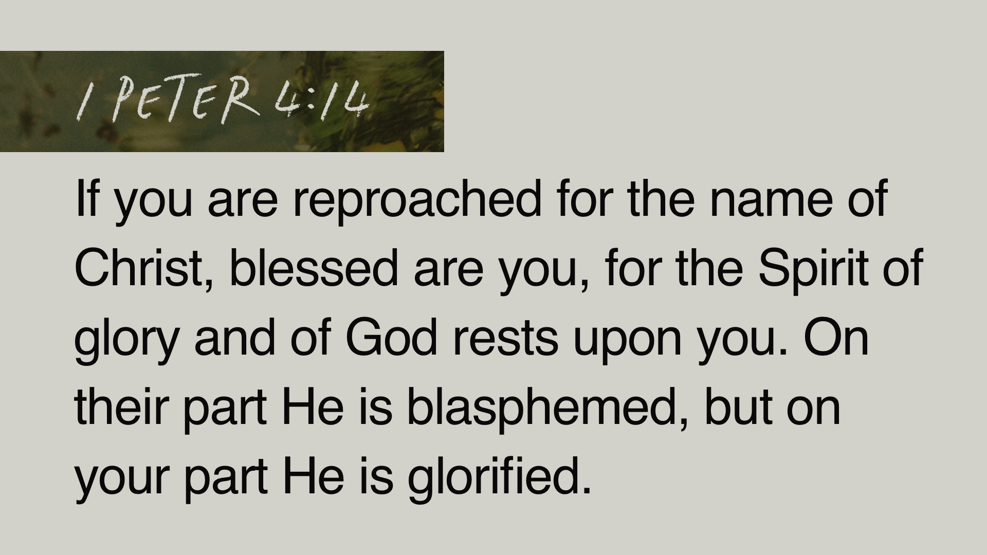 SS Full - 1 Peter 4:14