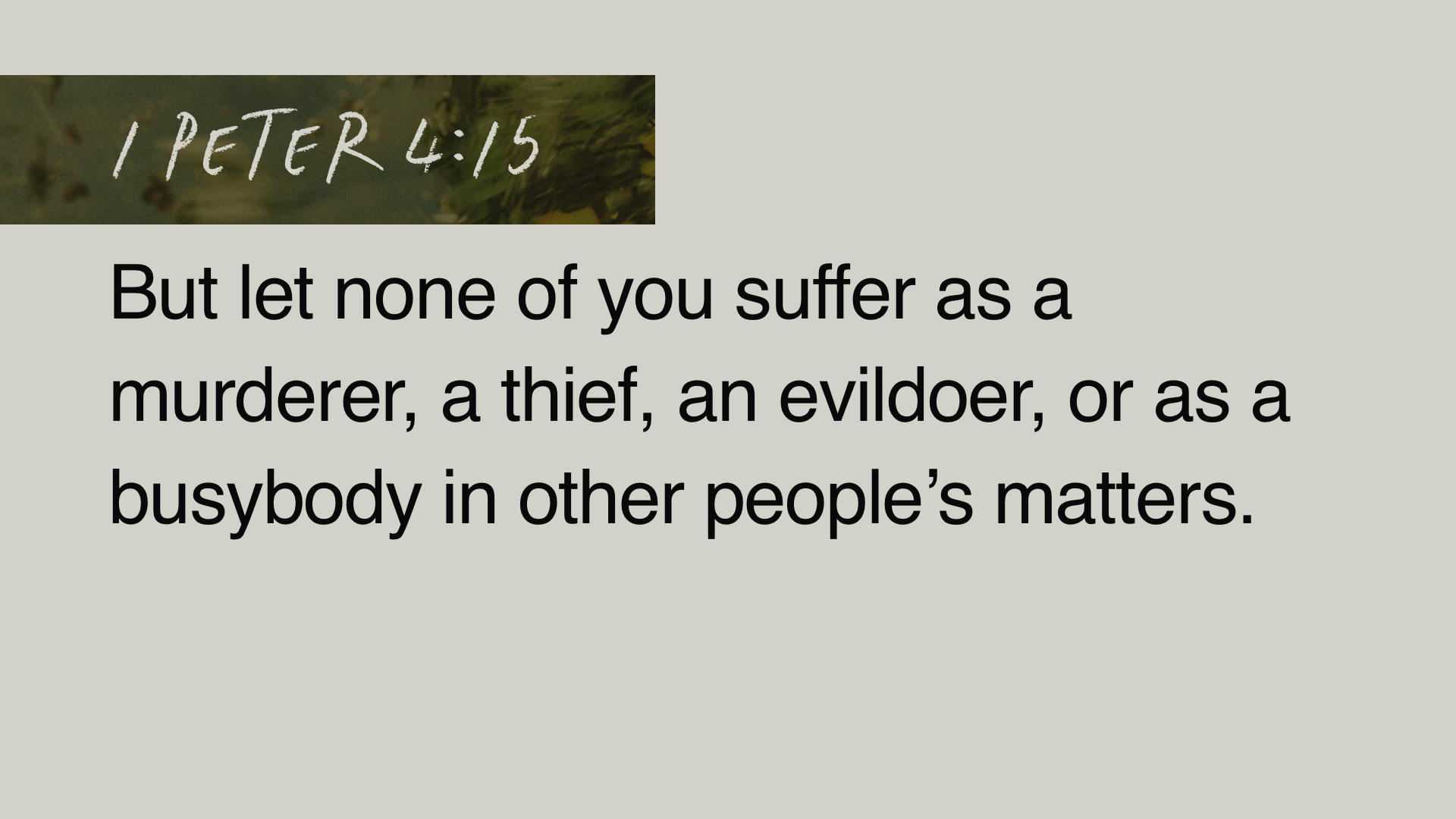 SS Full - 1 Peter 4:15