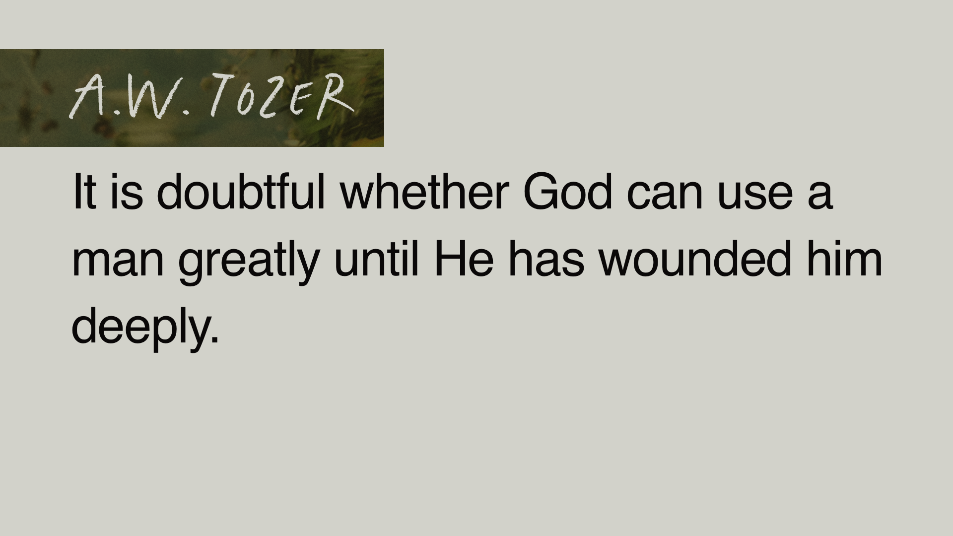 SS Full - AW Tozer