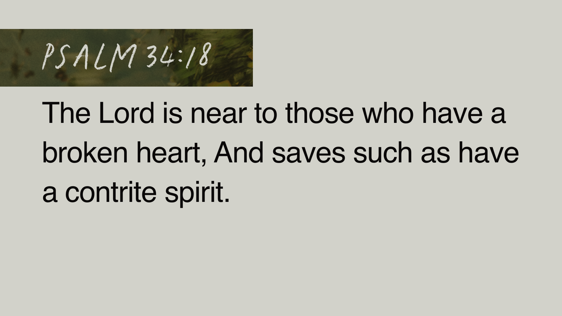 SS Full - Psalm 34:18