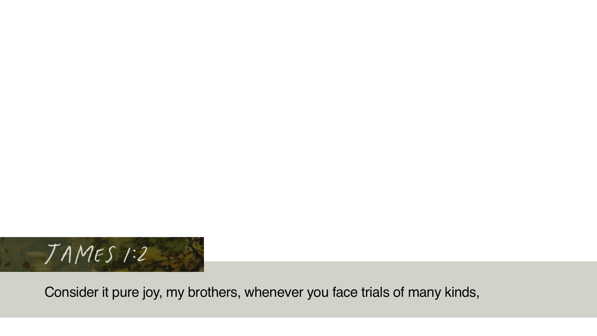 SS Lower - James 1:2