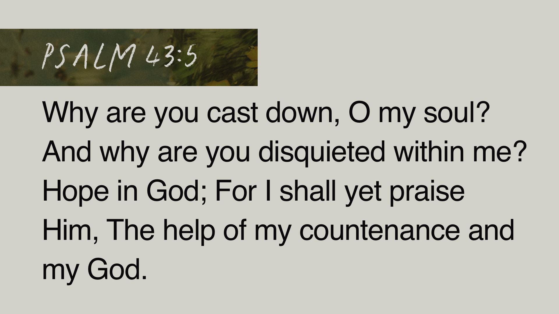 SS Full - Psalm 43:5