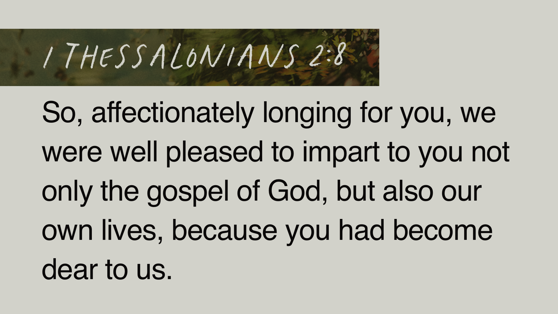SS Full - 1 Thessalonians 2:8