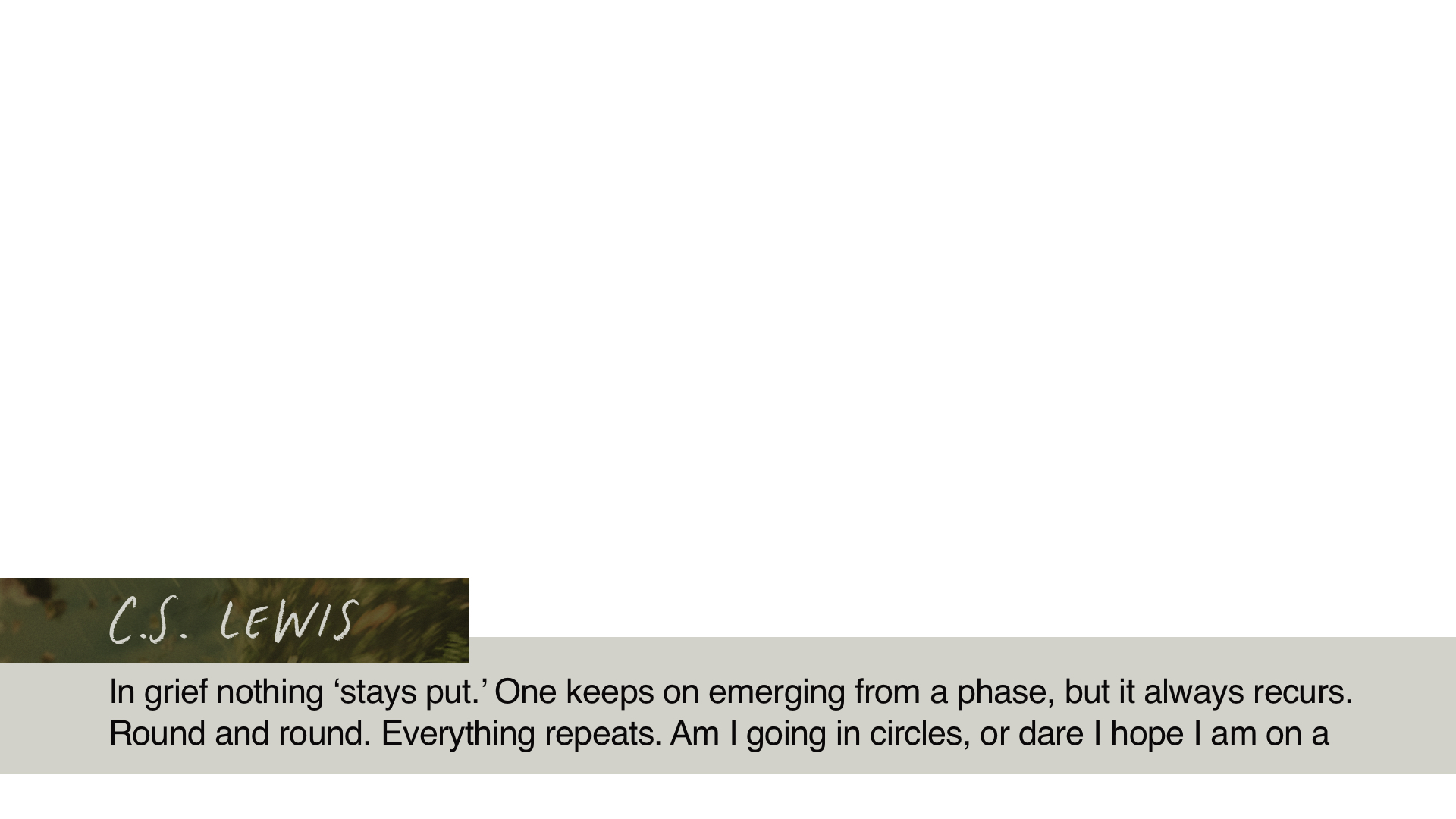 SS Lower - CS Lewis A