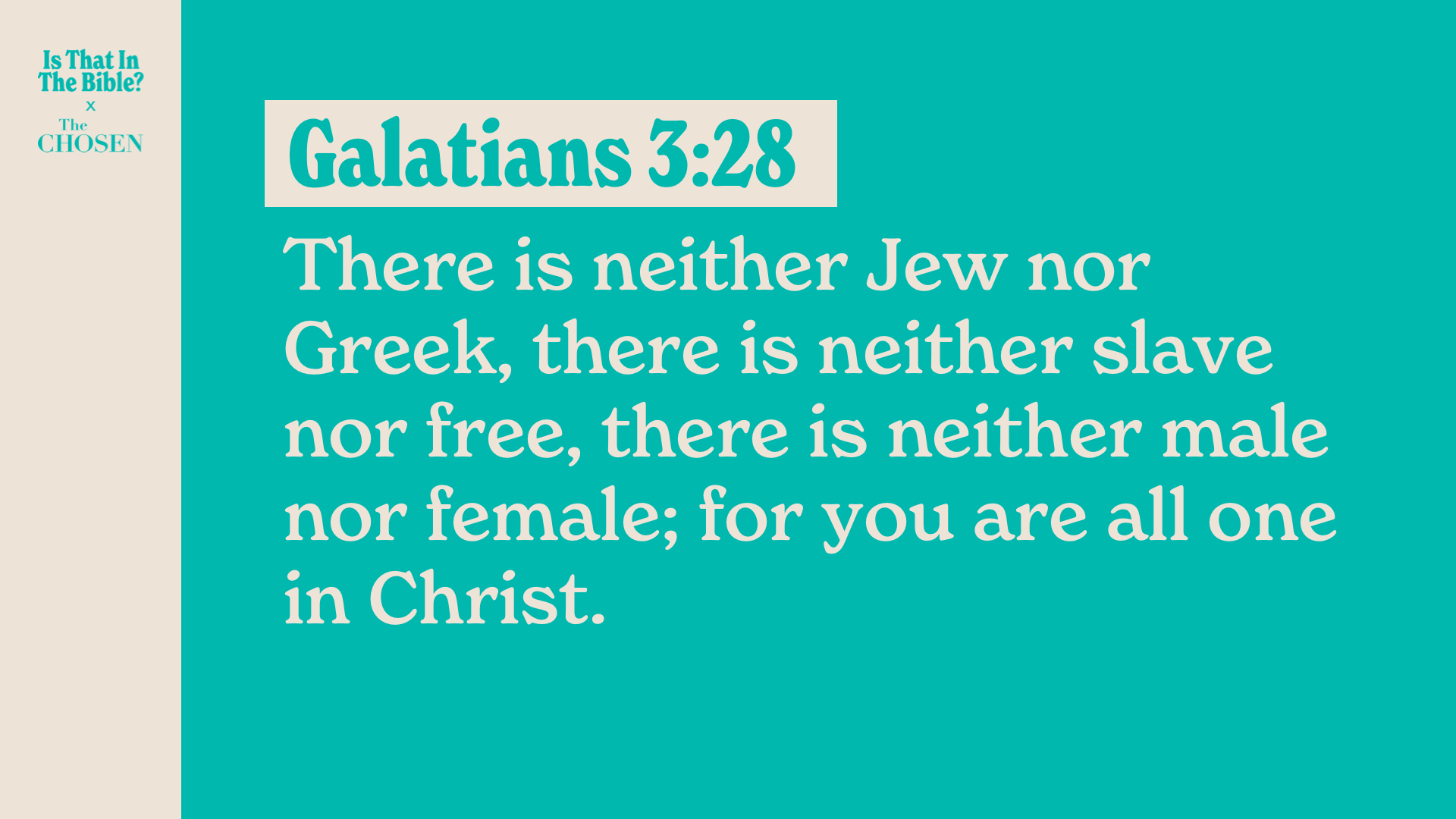 SS Full - Galatians 3:28