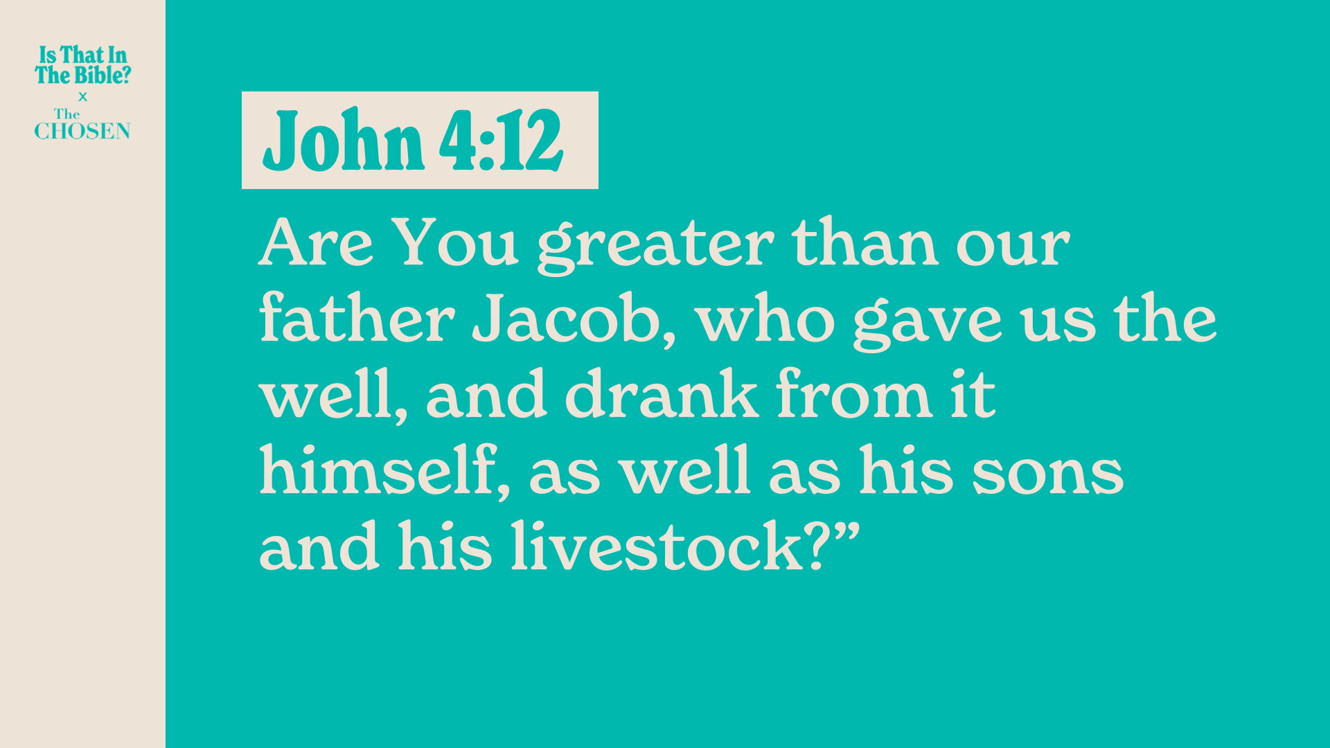 SS Full - John 4:12