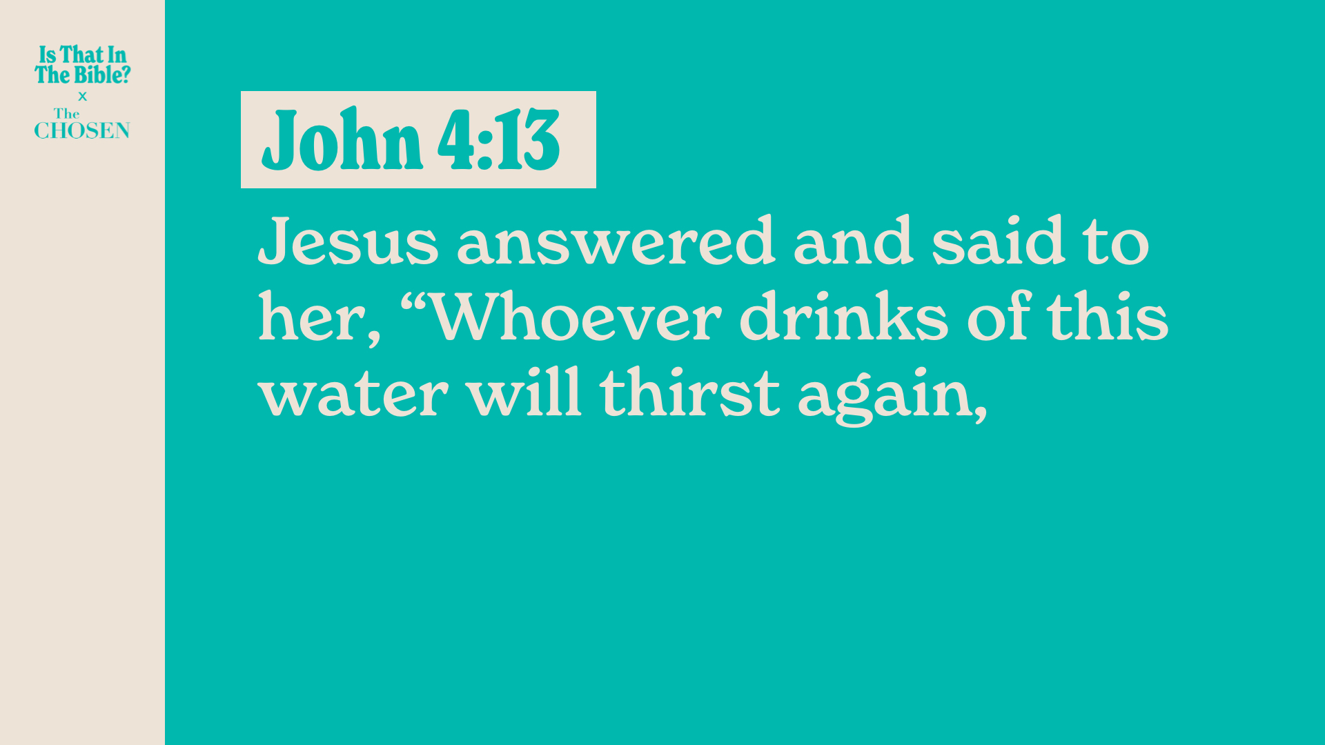 SS Full - John 4:13