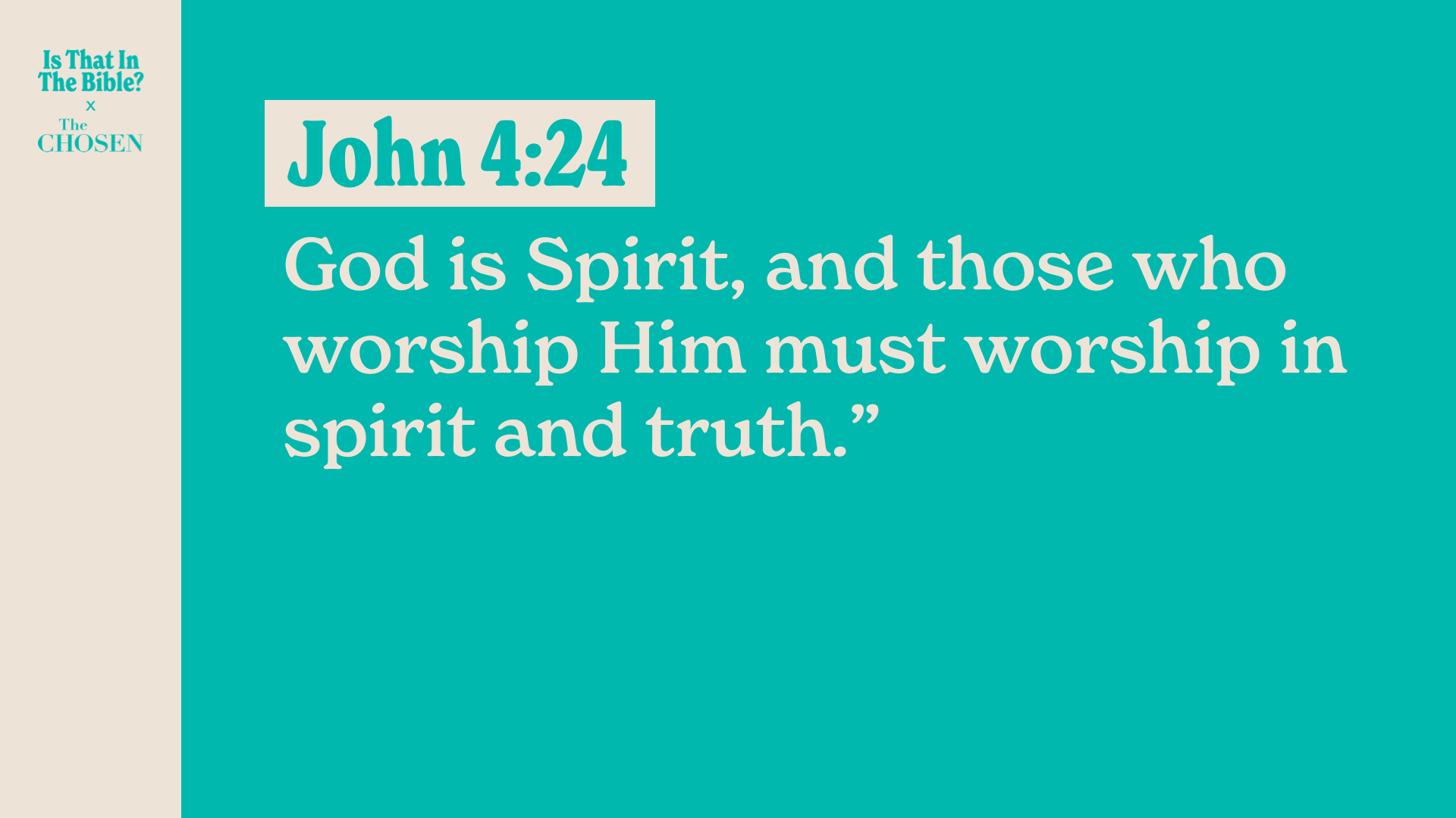 SS Full - John 4:24