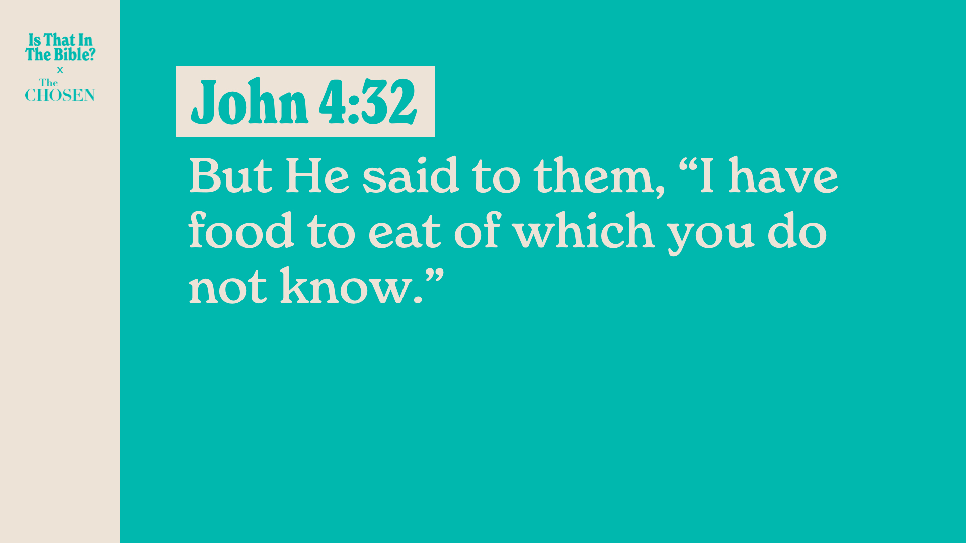 SS Full - John 4:32