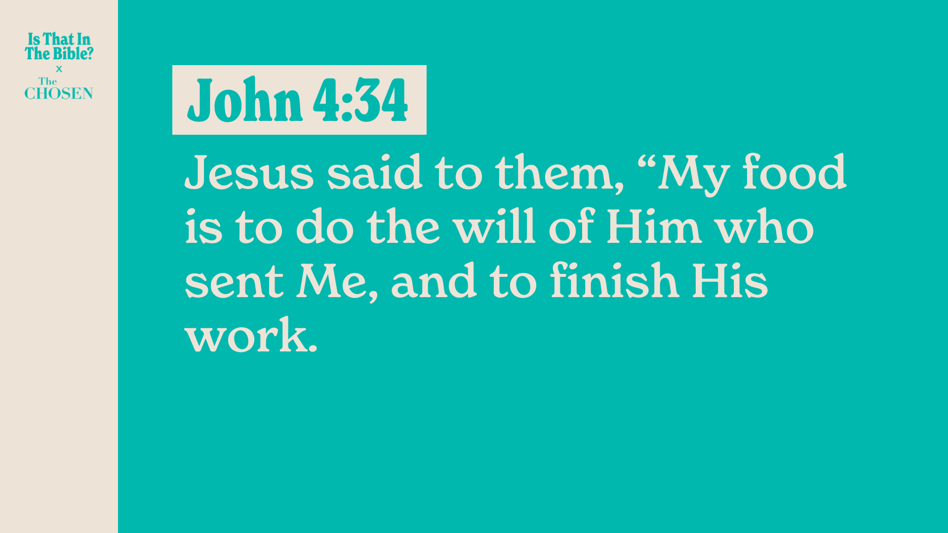 SS Full - John 4:34