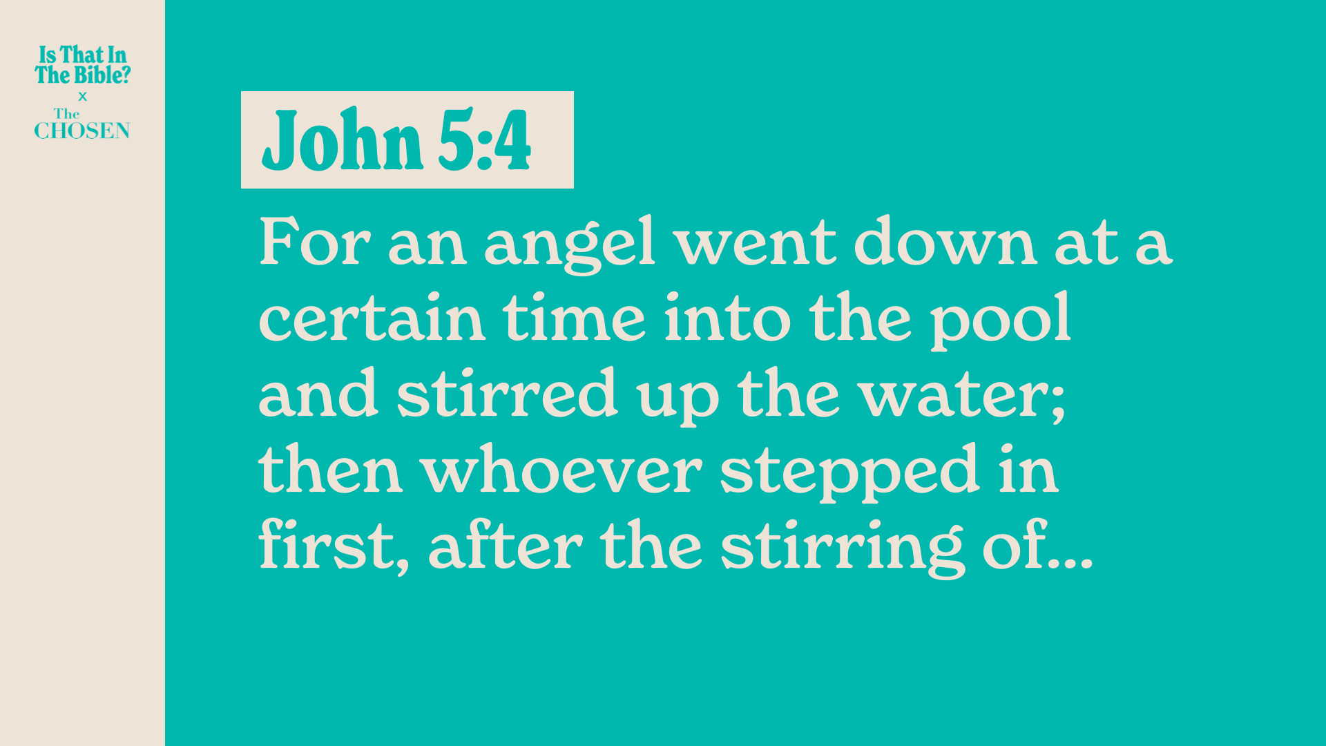 SS Full - John 5:4A