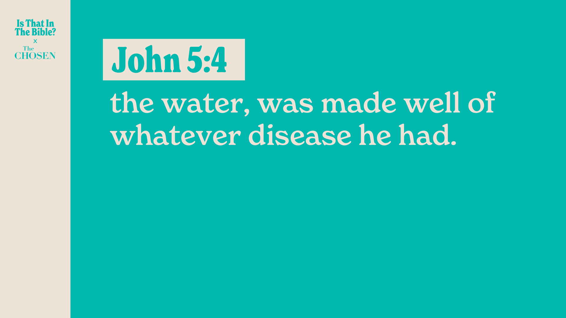 SS Full - John 5:4B