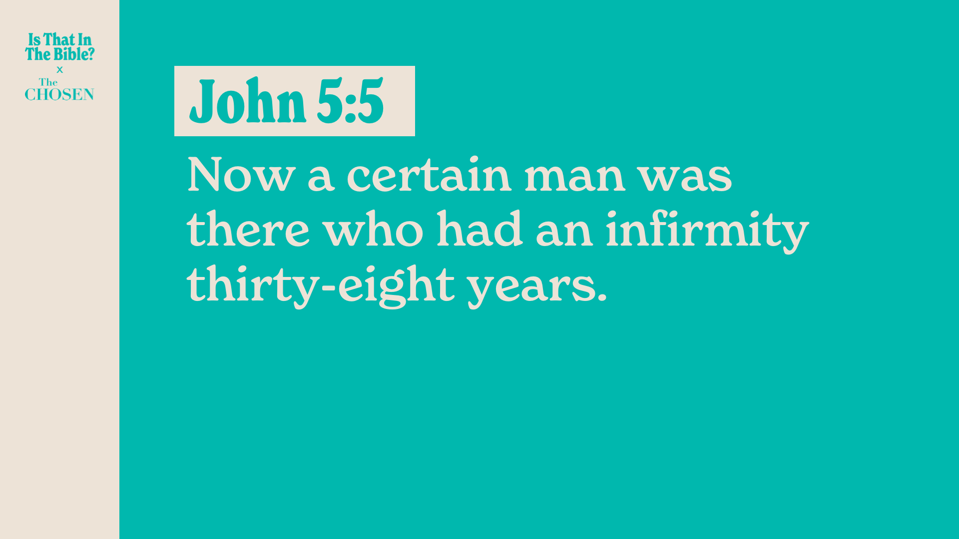 SS Full - John 5:5
