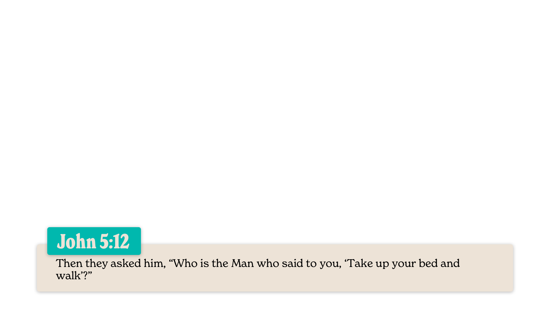 SS Lower - John 5:12