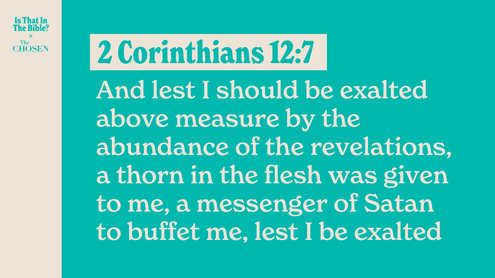 SS Full - 2 Corinthians 12:7A