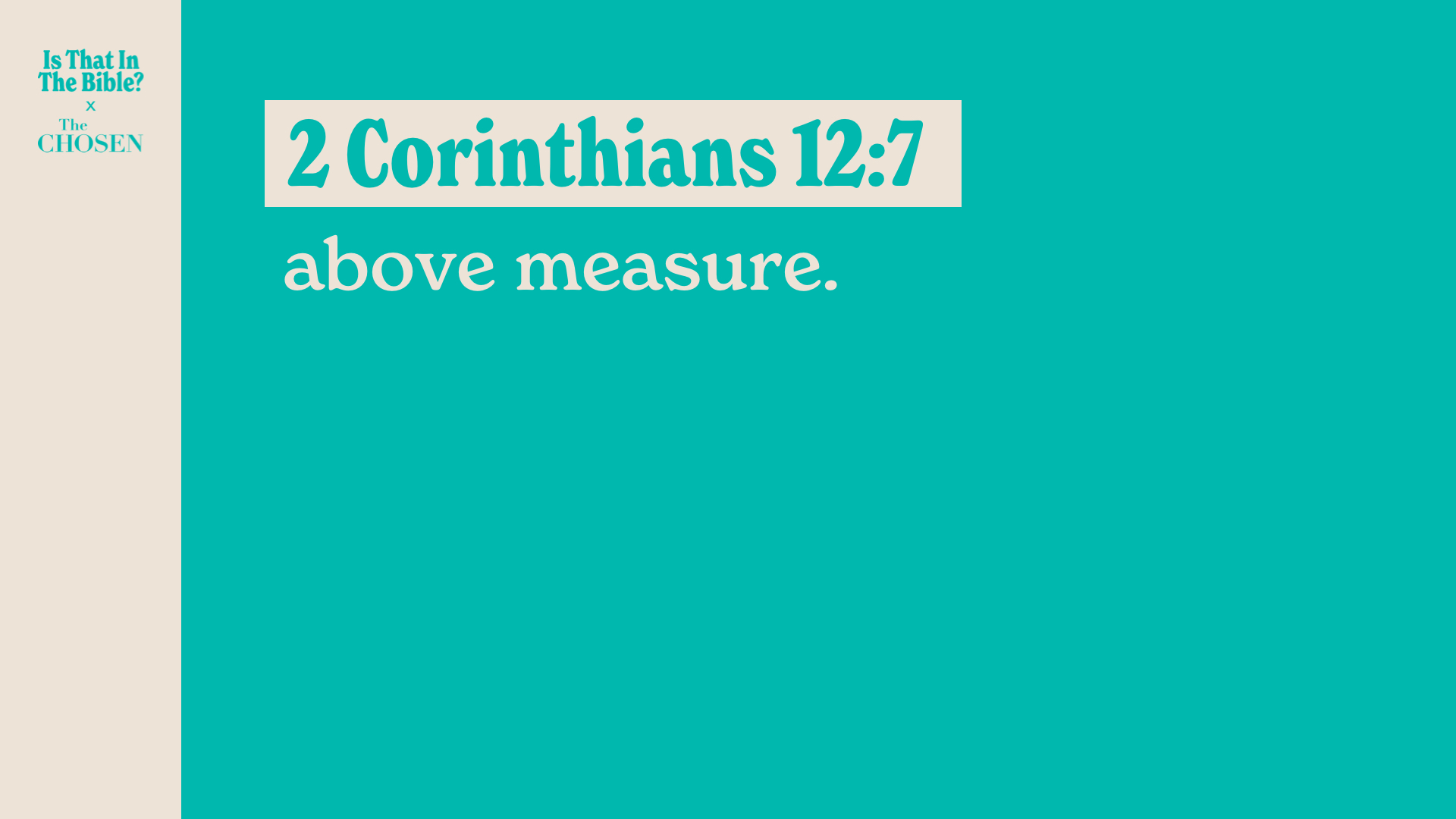 SS Full - 2 Corinthians 12:7B