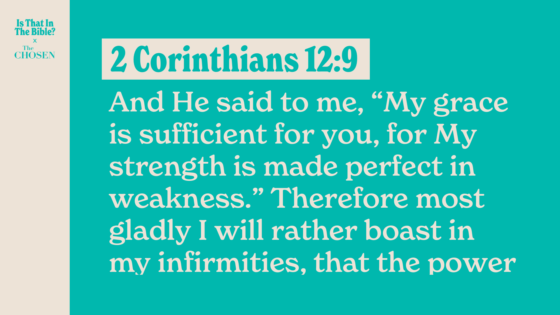 SS Full - 2 Corinthians 12:9A