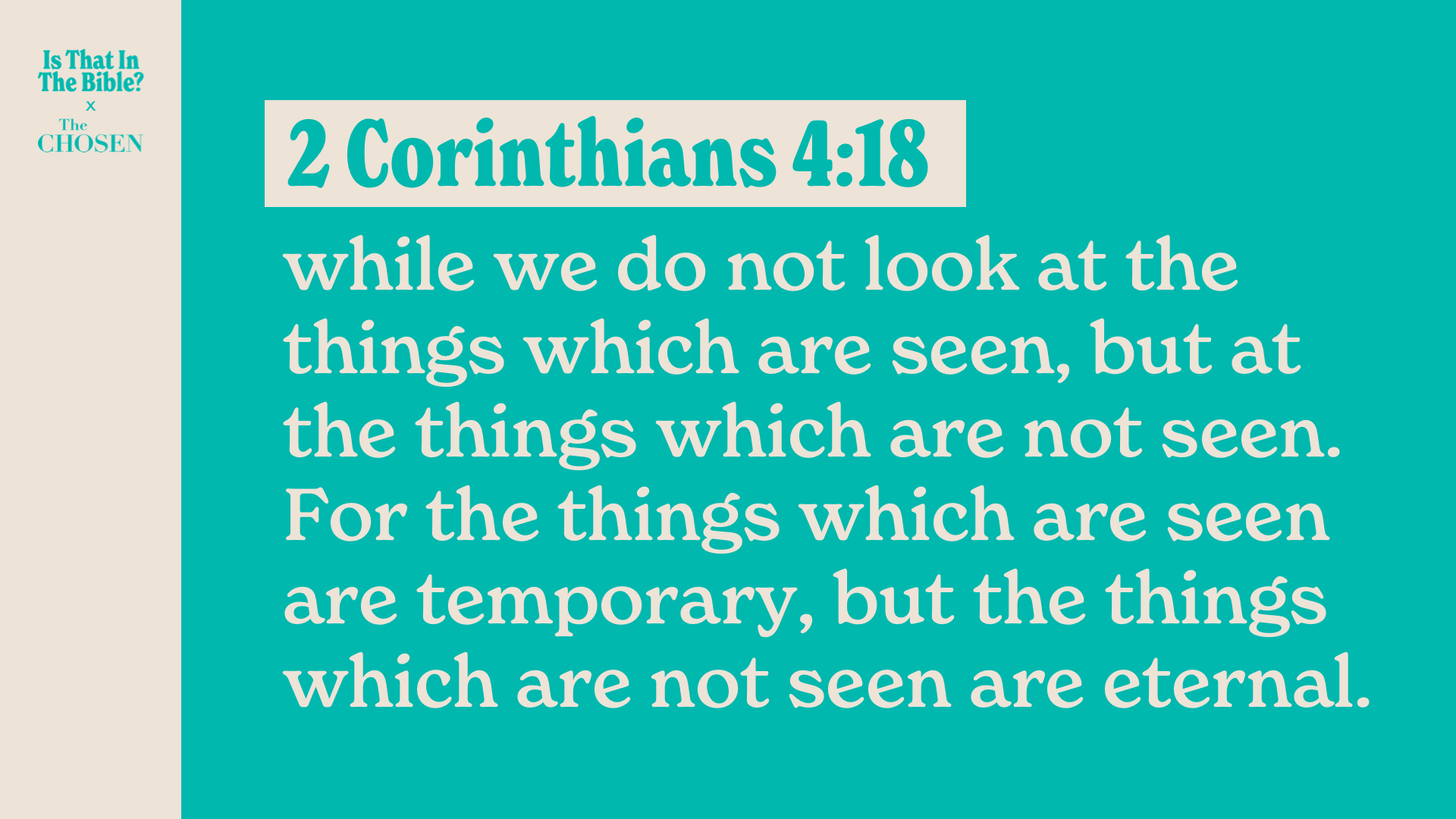 SS Full - 2 Corinthians 4:18