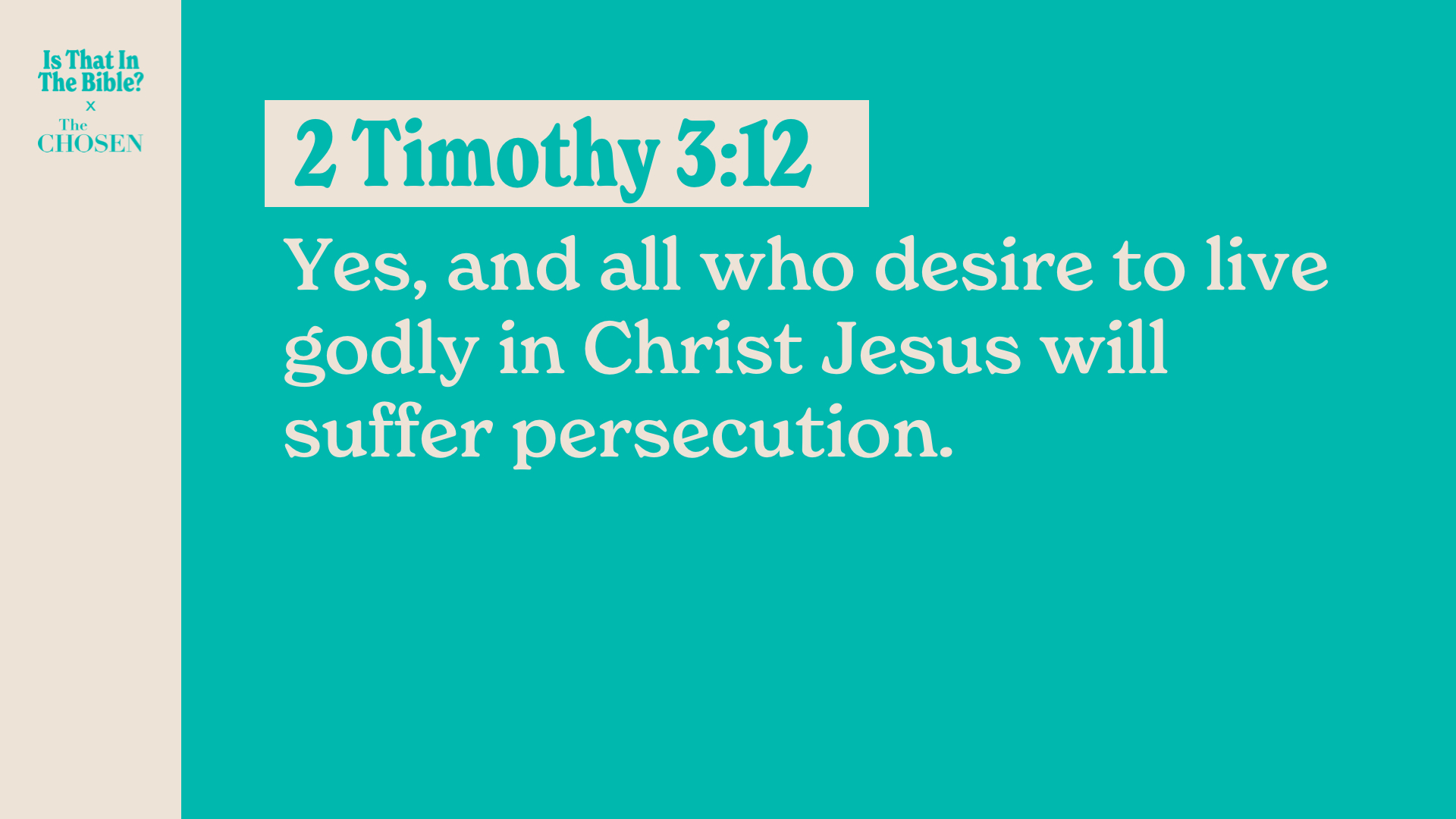 SS Full - 2 Timothy 3:12