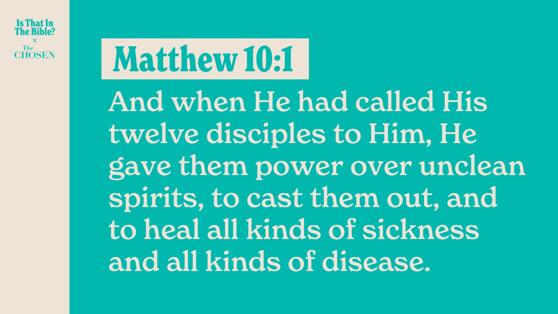 SS Full - Matthew 10:1