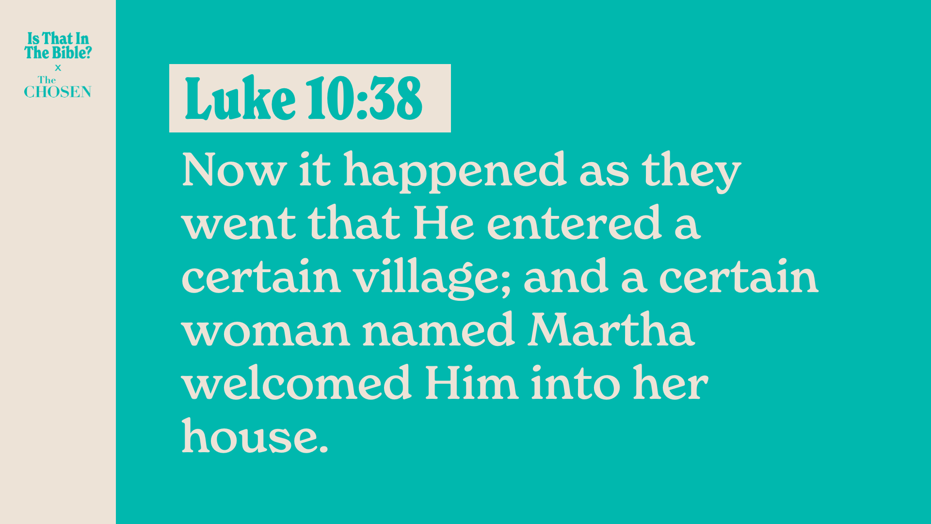 SS Full - Luke 10:38