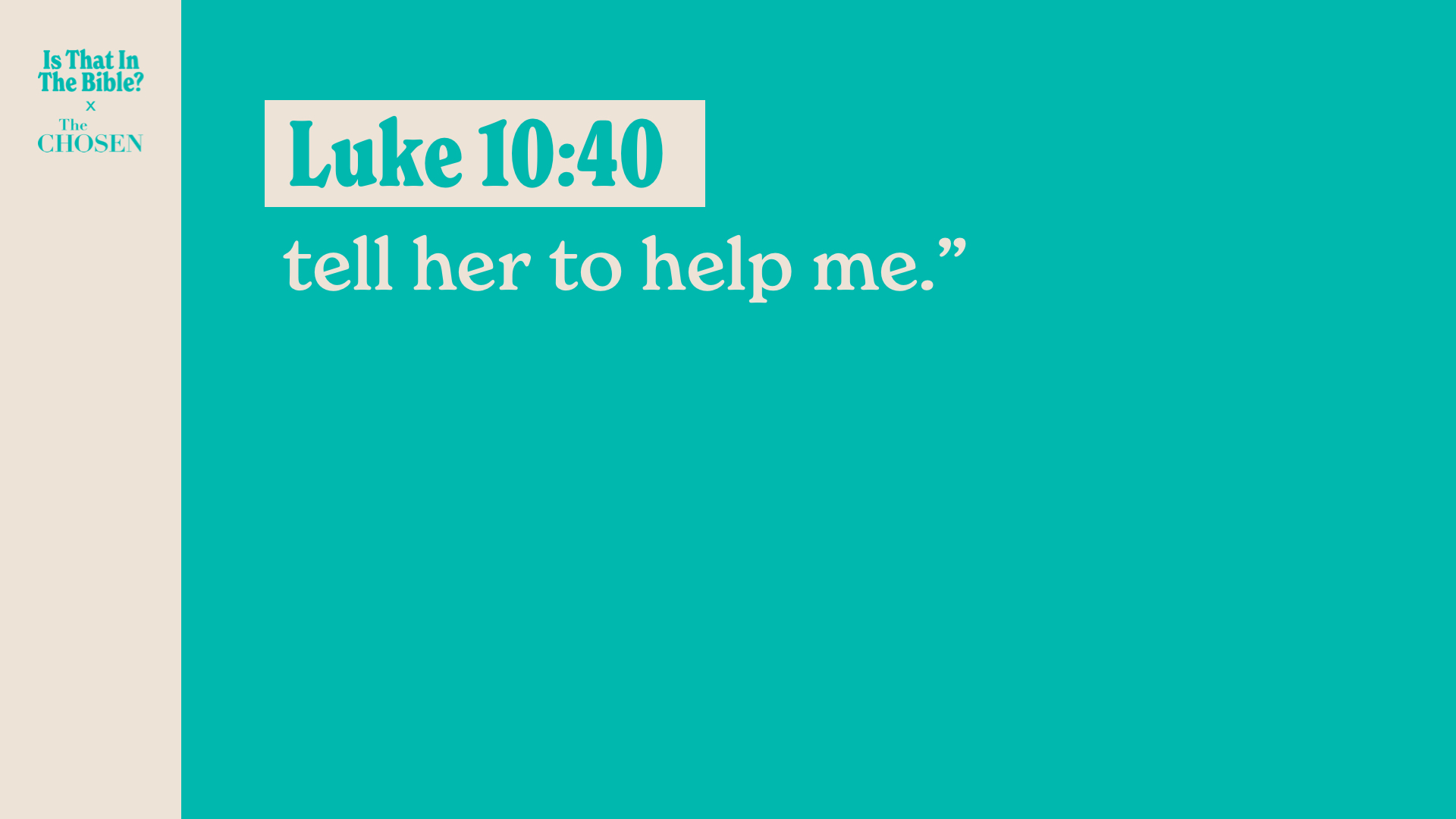 SS Full - Luke 10:40B