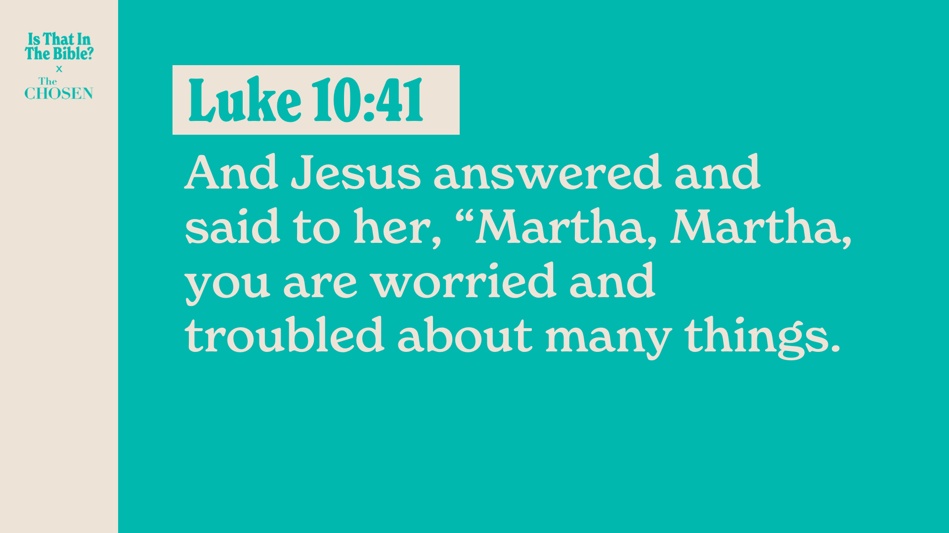 SS Full - Luke 10:41