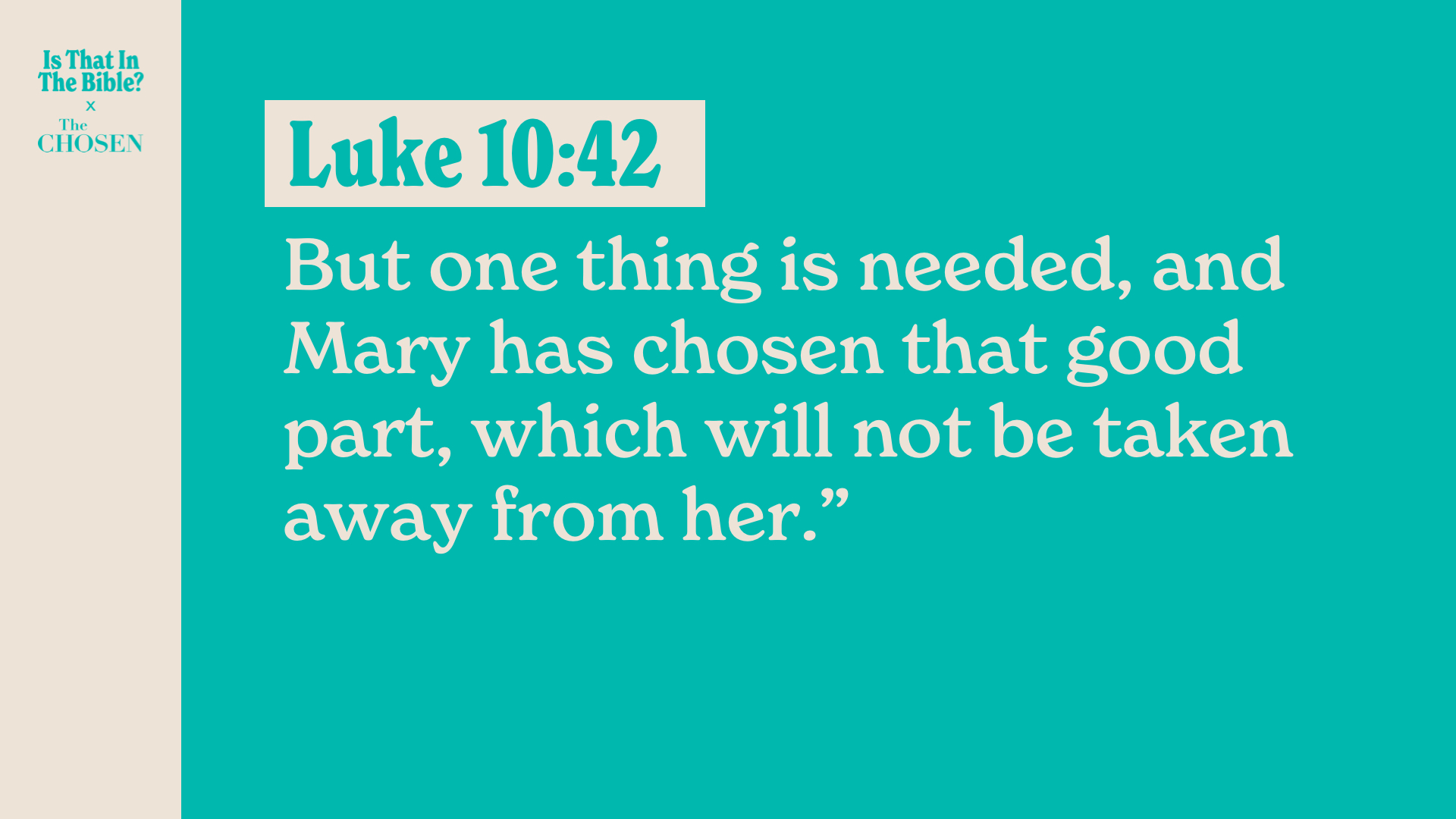 SS Full - Luke 10:42