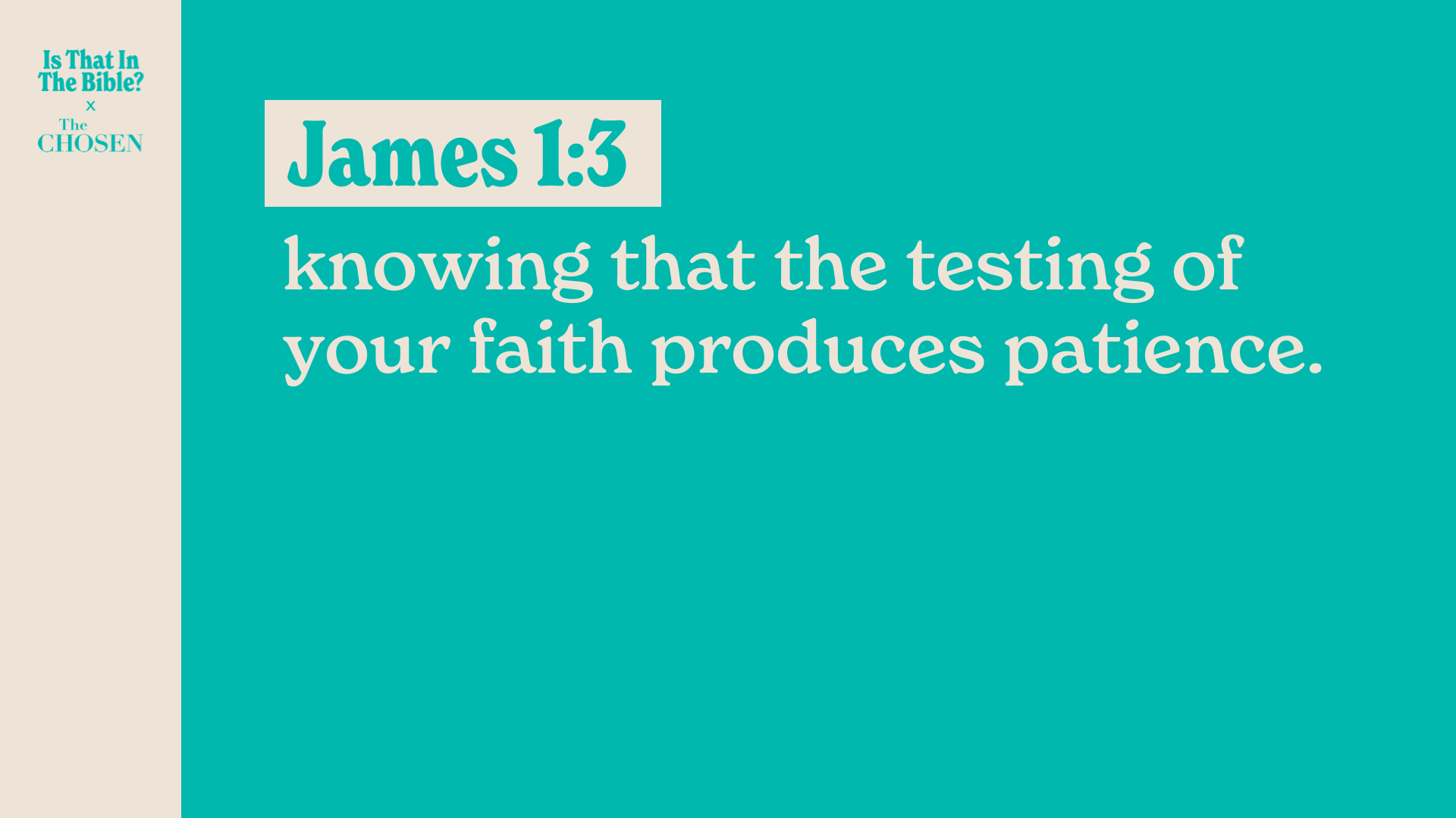 SS Full - James 1:3