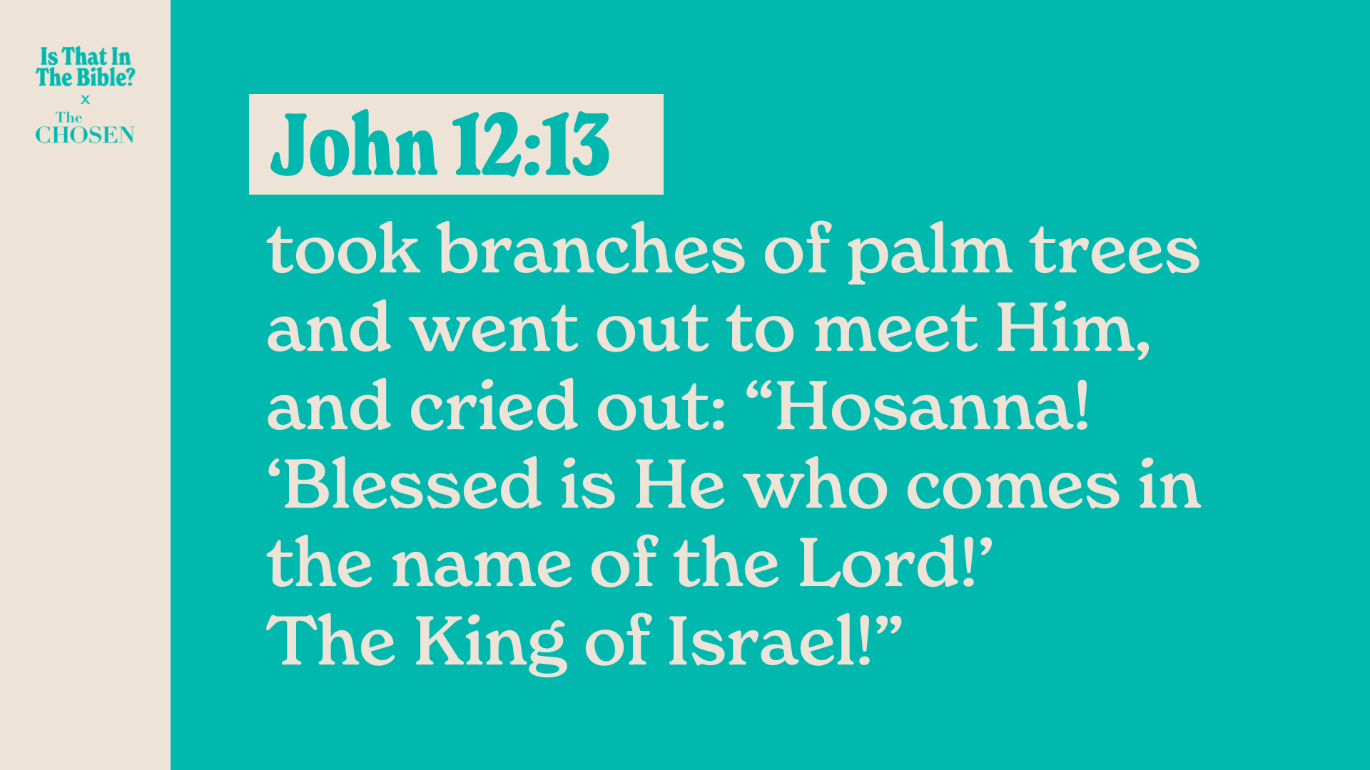 SS Full - John 12:13