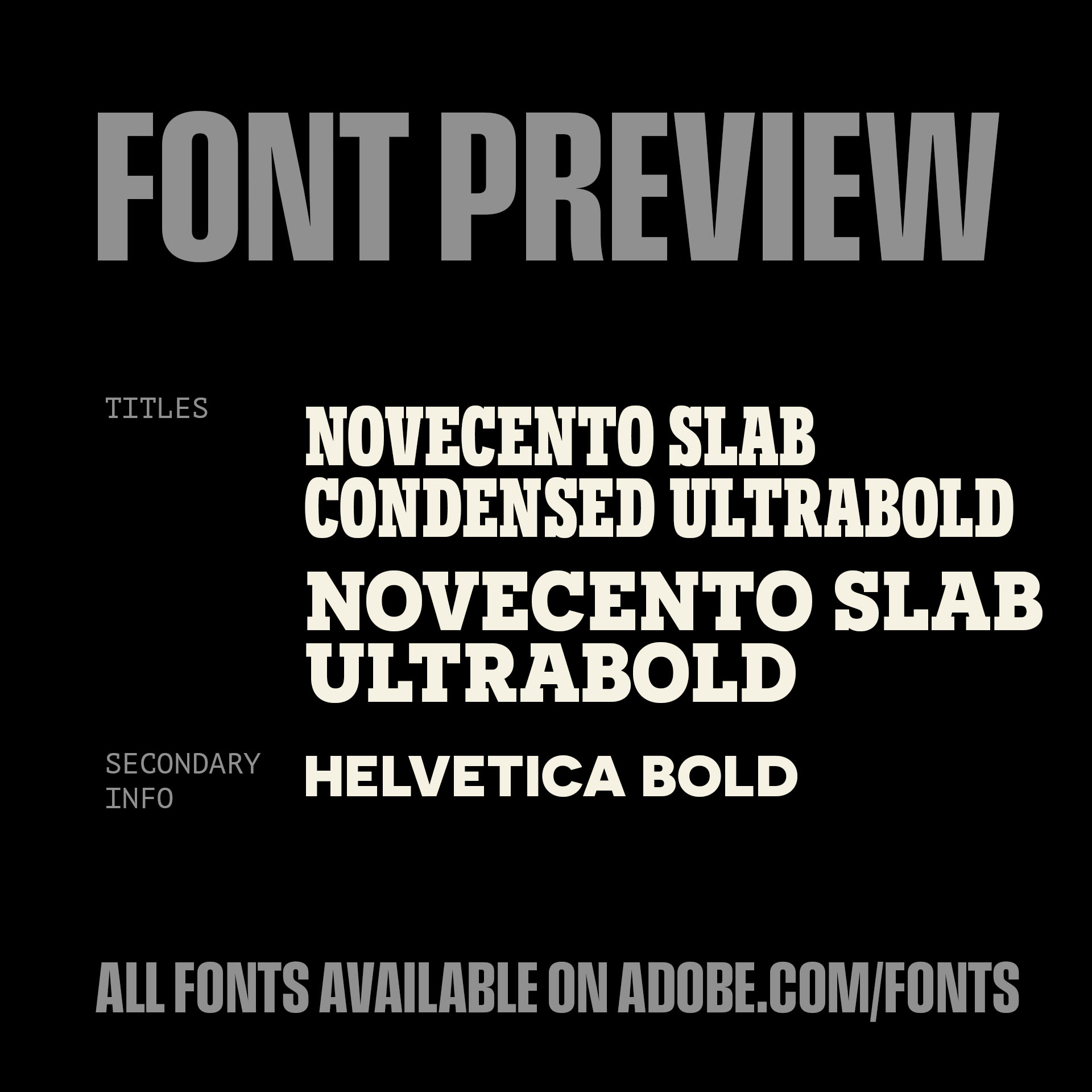 Graphics Option 3 - Font Preview