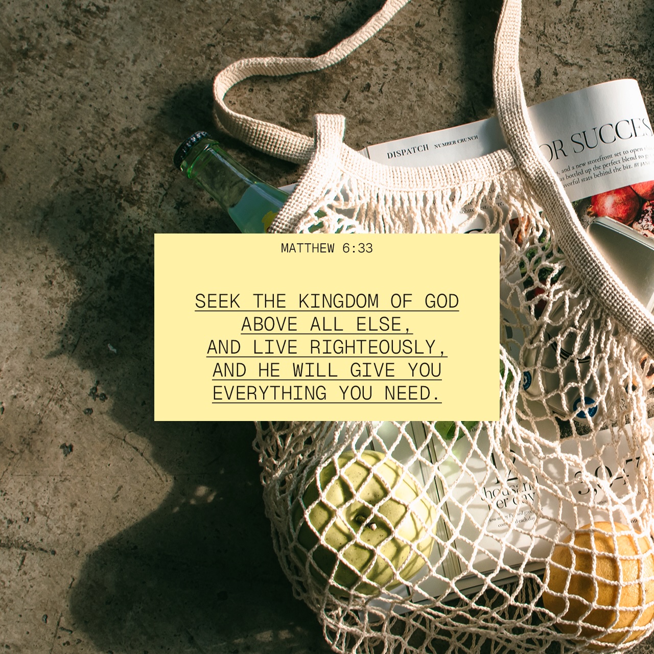 June 22 - Matthew 6:33