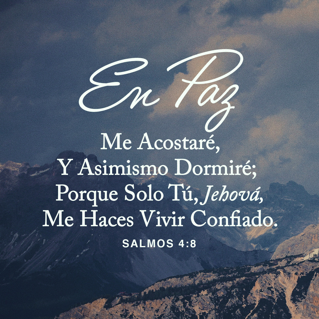 29 de junio - Salmos 4:8